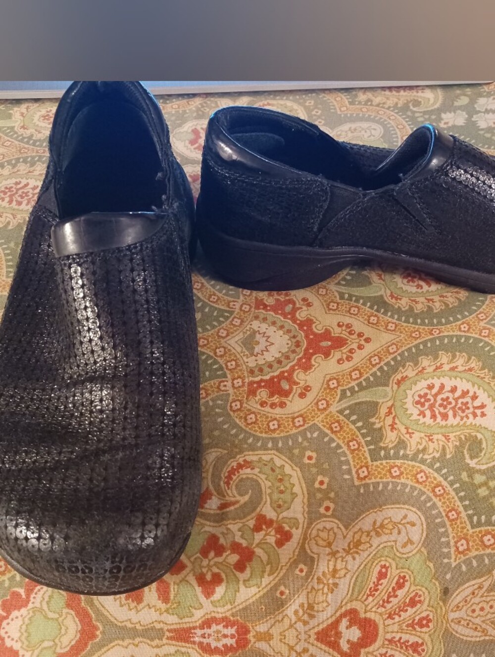 Mozo 7 black leather clogs mules flats shoes